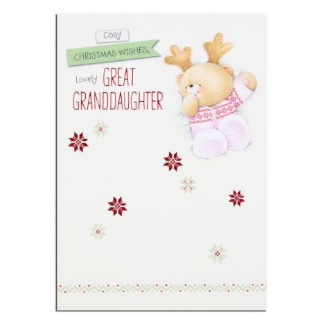 Great-Grandaughter Forever Friends Christmas Card